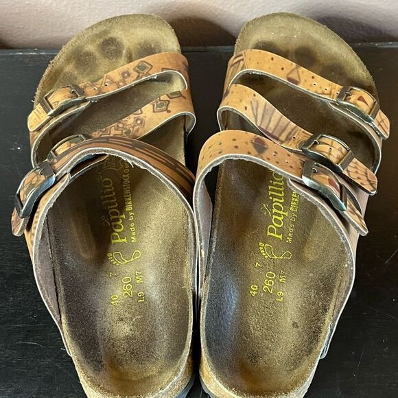 Papillio by Birkenstock 3 straps retro sandals 40 - Picture 5 of 11